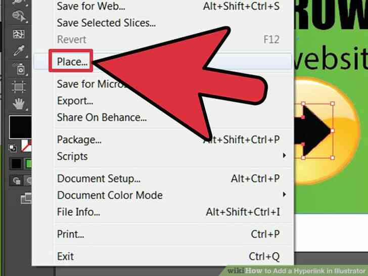 Image intitulee Ajouter un lien Hypertexte dans Illustrator Etape 11